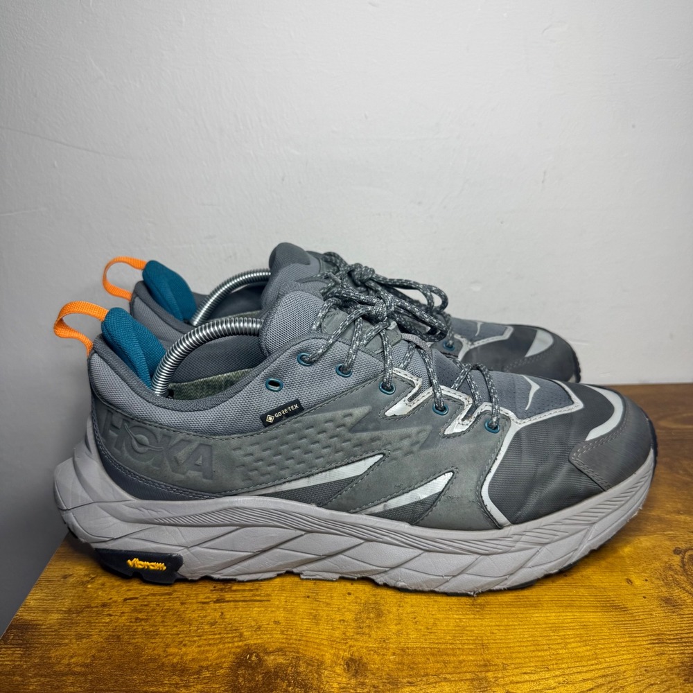 Hoka Anacapa Low GTX Hiking Shoes Mens Size 11.5 Gray 1122017 CSHR